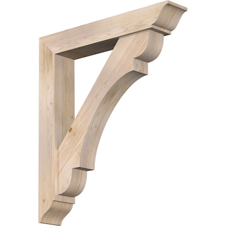 Olympic Traditional Smooth Bracket W/ Offset Brace, Douglas Fir, 7 1/2W X 42D X 48H